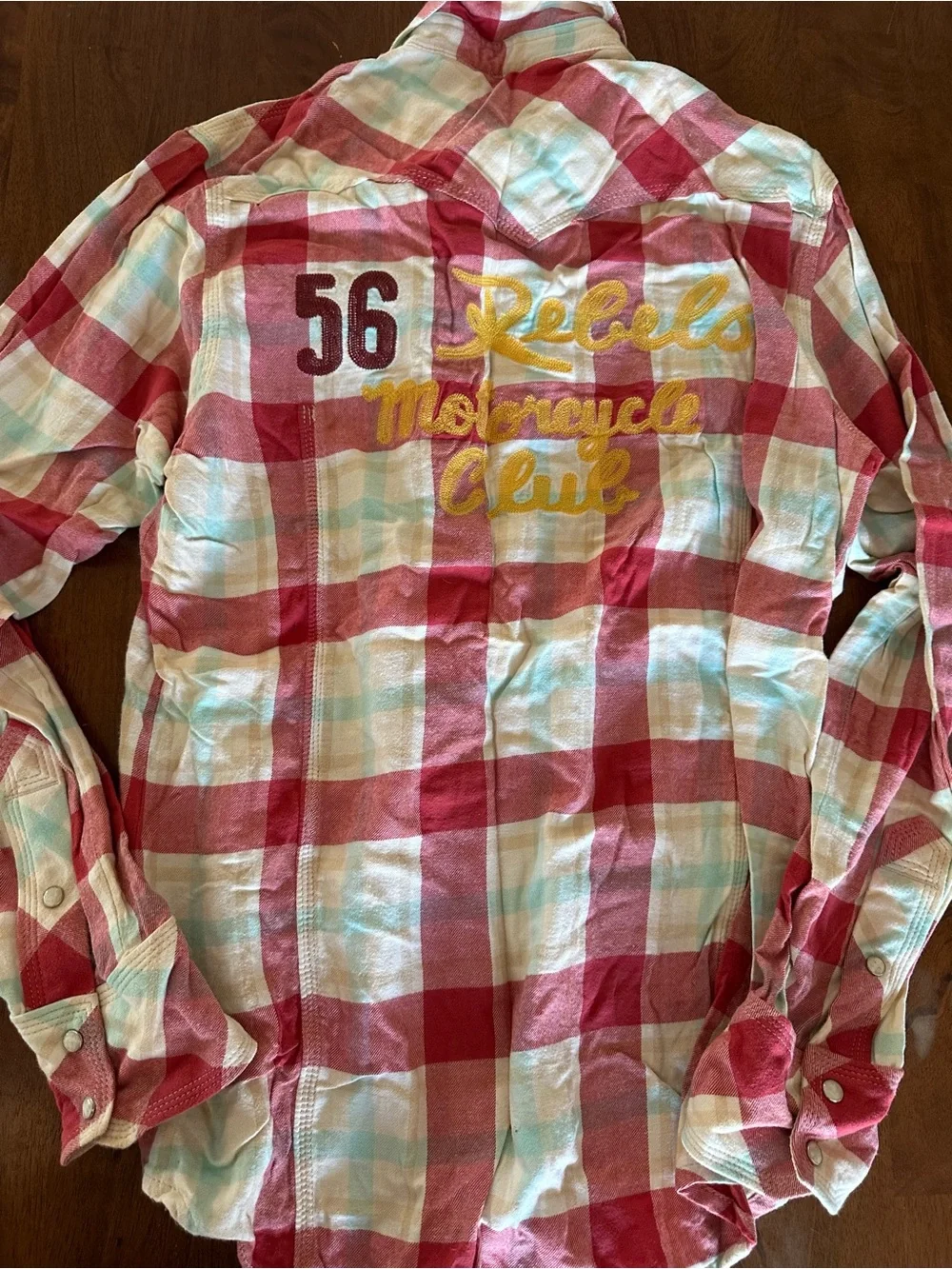 True Religion Bike Club Pearl Snap Flannel